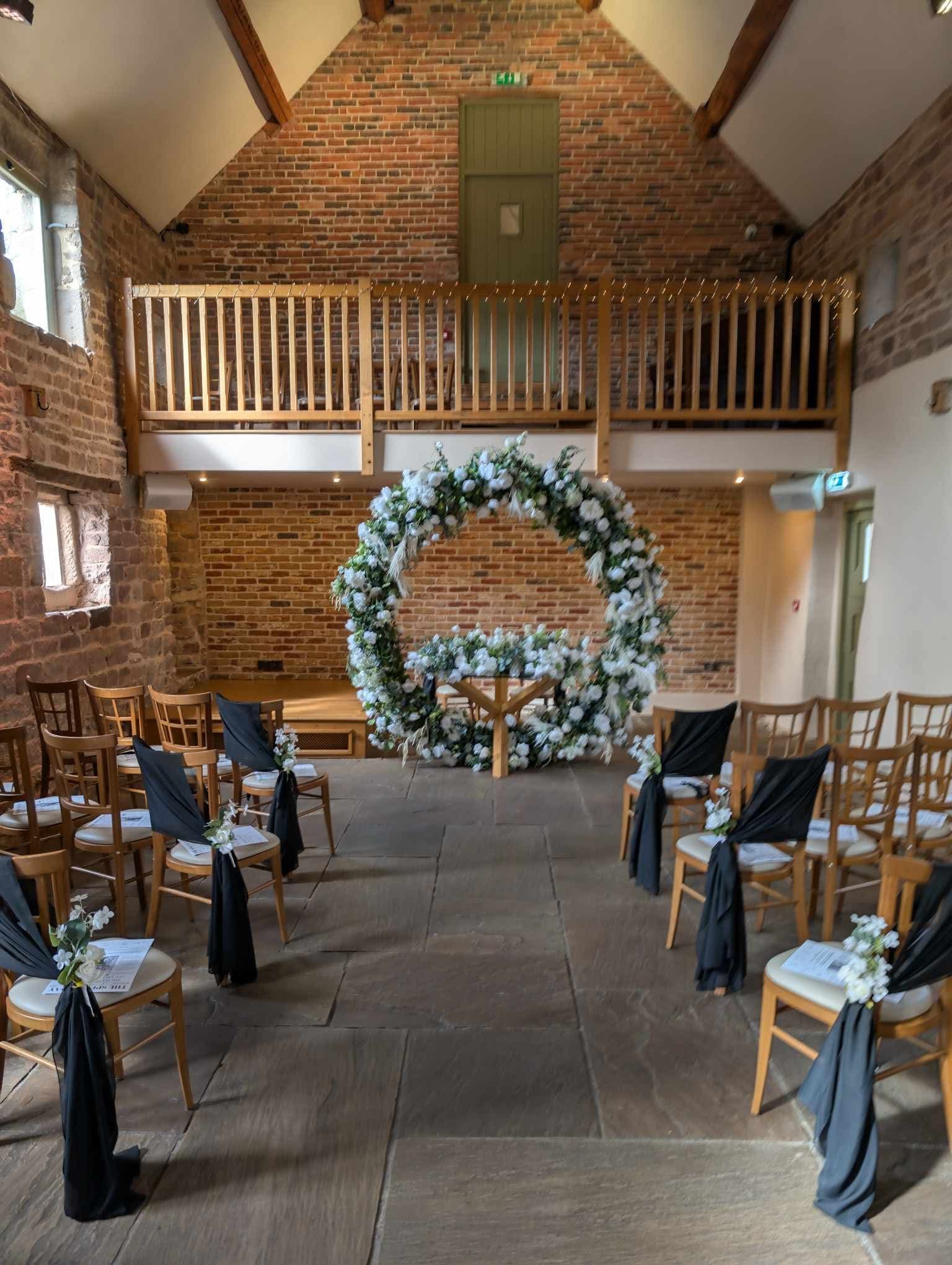Ceremony Ashes barns hoop